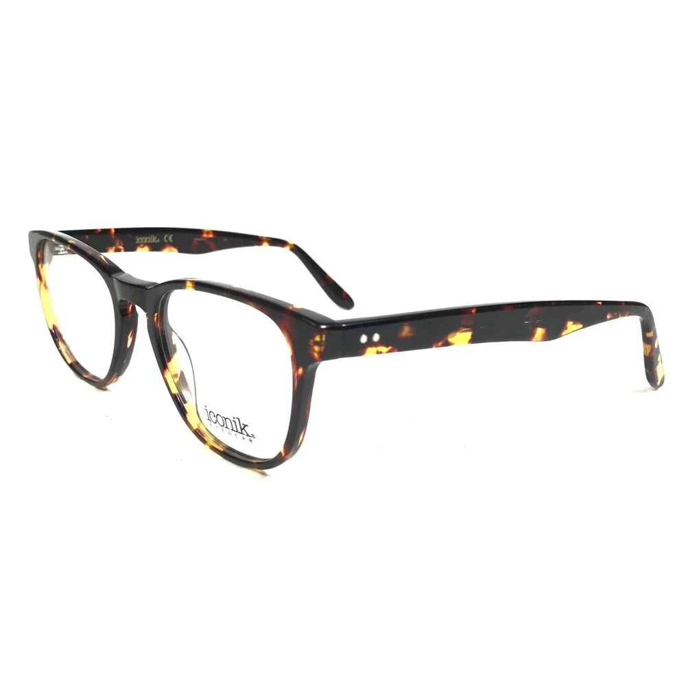 Iconik Eyeglasses Frames Kaylen C02 Brown Tortoise Square Full Rim 49-19-145